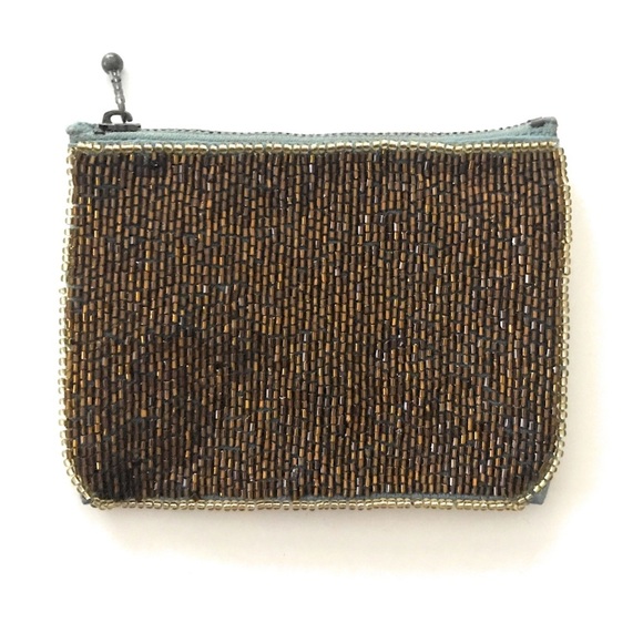 Allover Hand-beaded Boho Coin Purse - Picture 3 of 5